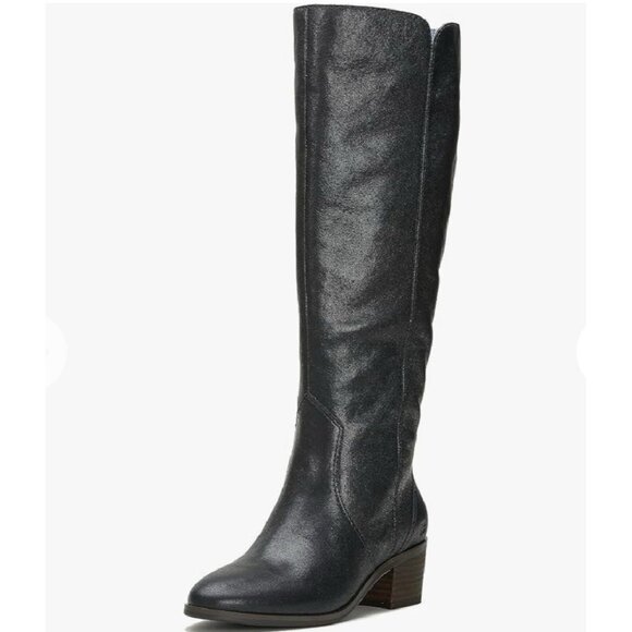 Lucky Brand Womens Cashlin Black Knee-High Boots 7.5 Medium - Picture 1 of 11